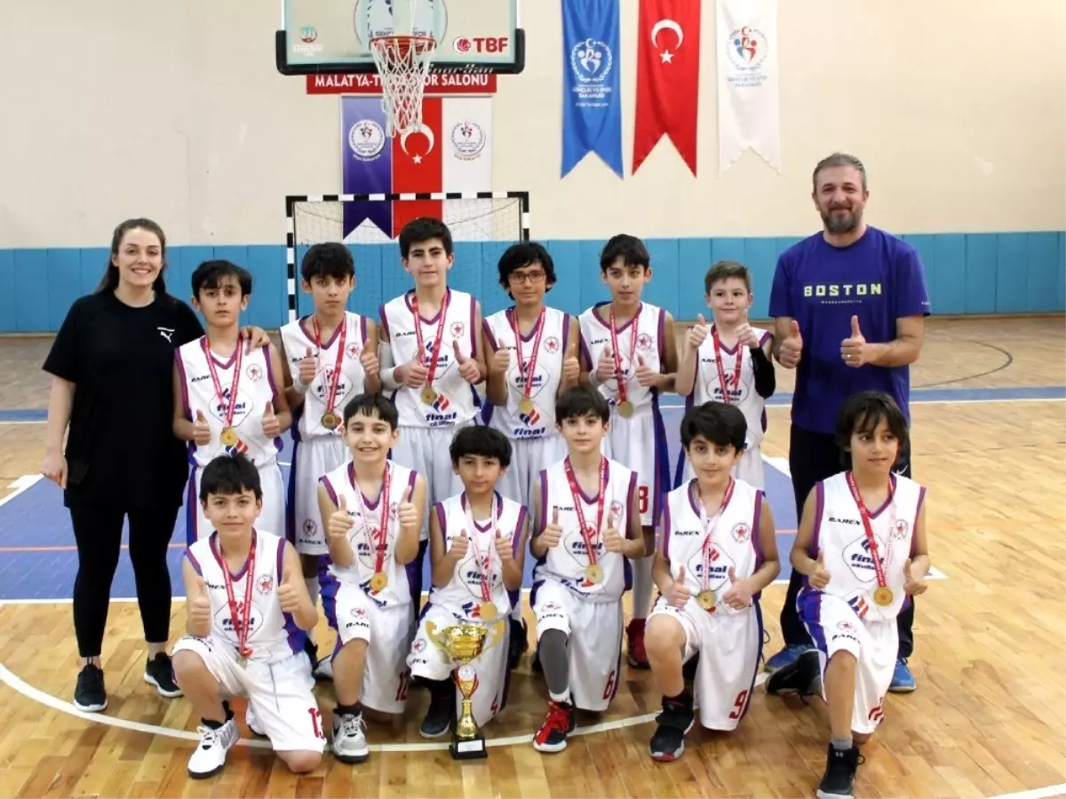 Finalli öğrenciler baskette İl birincisi oldu