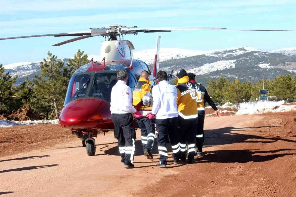 Helikopter destekli çığ tatbikatı gerçeğini aratmadı