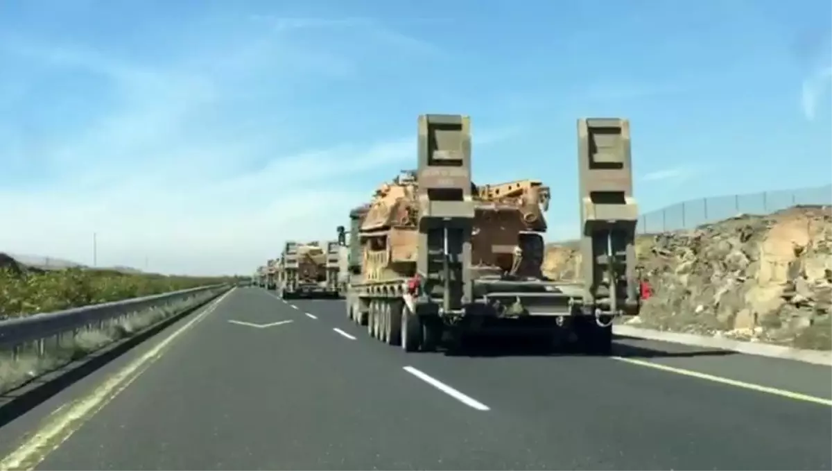 İdlib sınırına çok sayıda tank sevkıyatı yapıldı