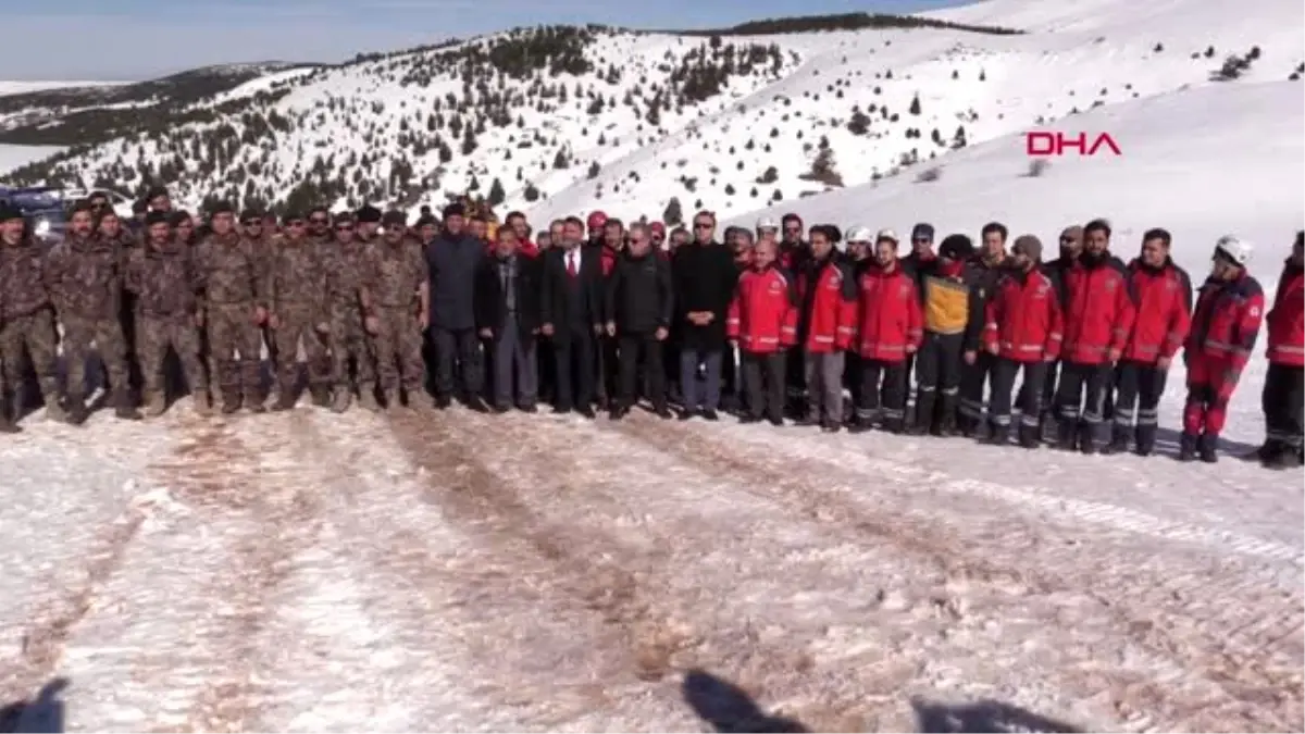 Konya ovasında çığ tatbikatı