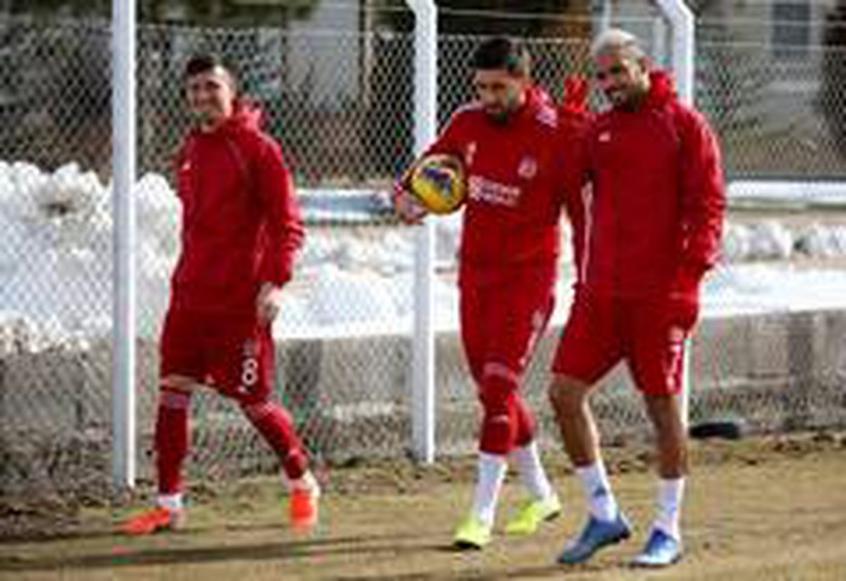 Sivasspor\'da neşeli antrenman