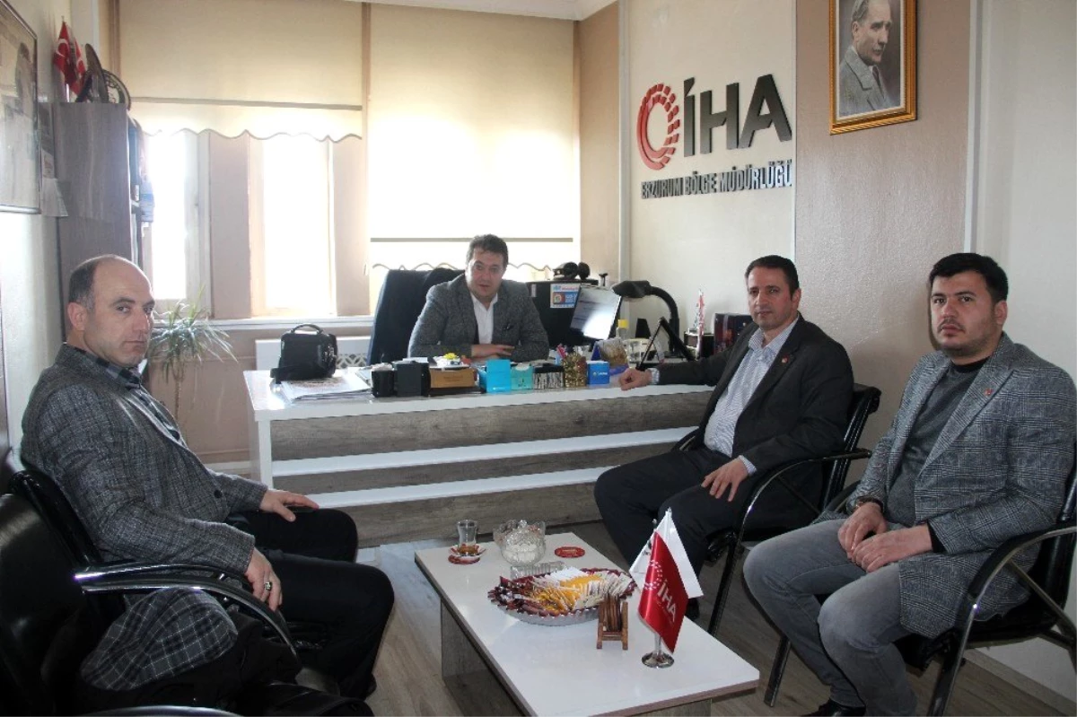 Yeniden Refah Partisi Erzurum İl Başkan\'ından İHA\'ya ziyaret