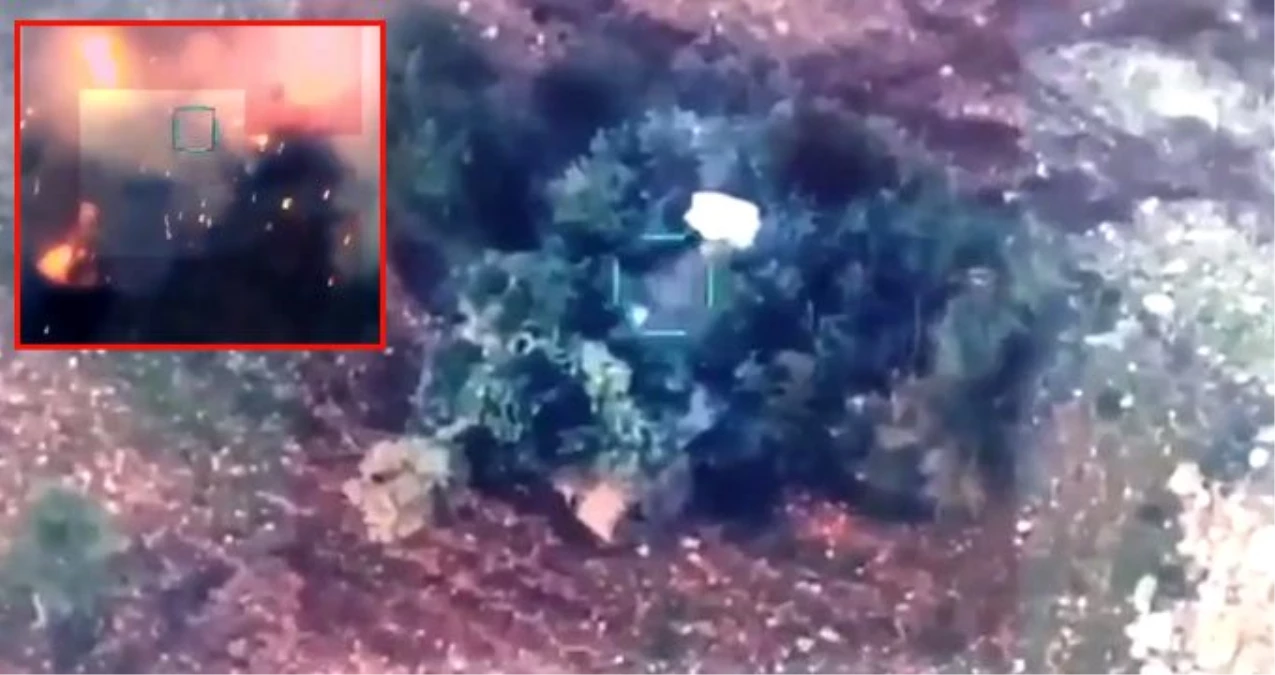Esed rejimine ait tankın SİHA ile vurulma anının görüntüler ortaya çıktı