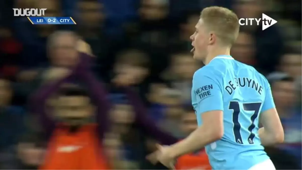 Kevin de Bruyne\'nin Leicester\'a Attığı Mükemmel Gol