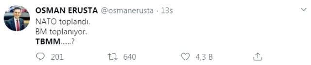 BM ve NATO ola�an�st� toplan�rken, TBMM'nin ola�an g�n�nde toplanma karar� tepki �ekti