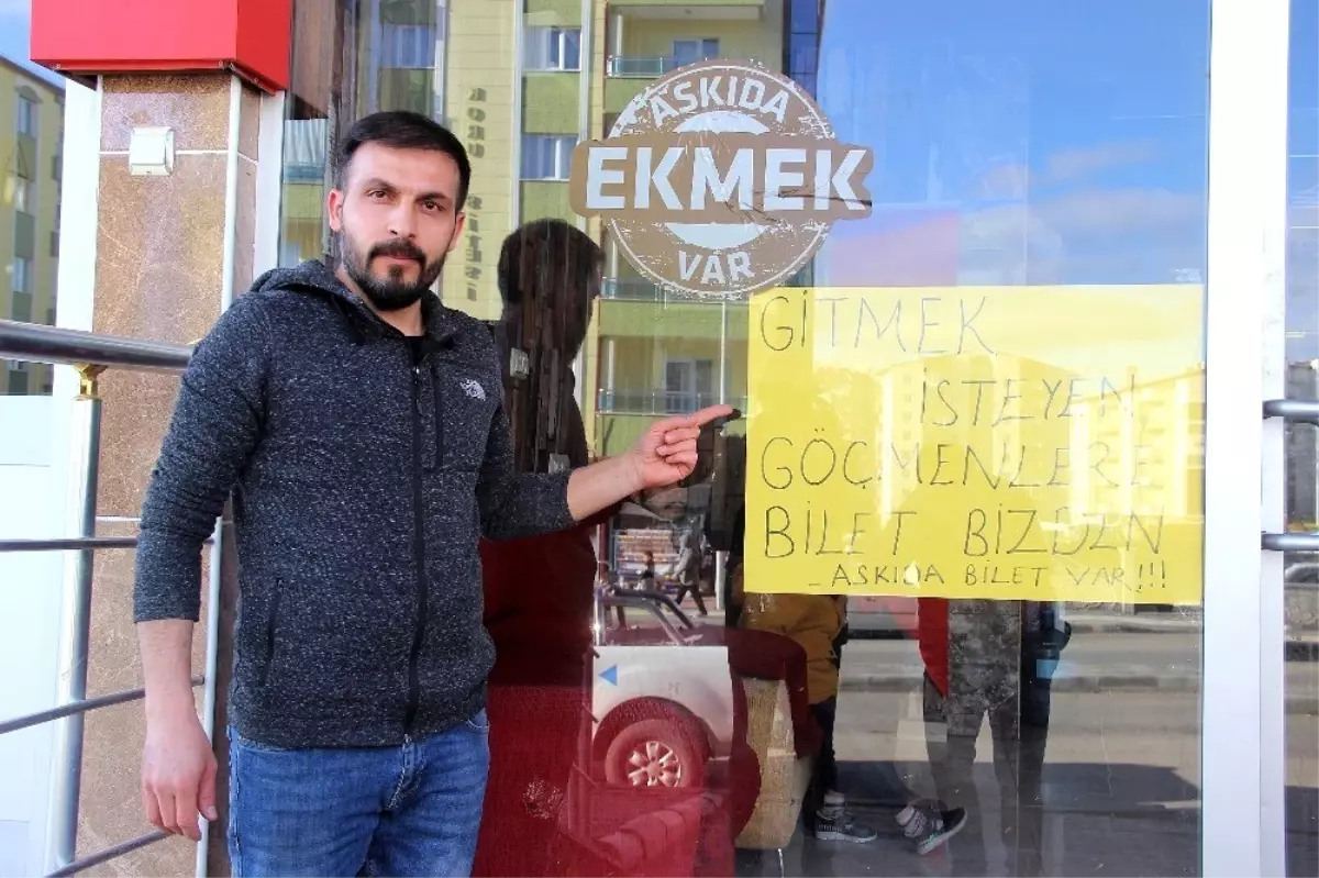 Avrupa\'ya gitmek isteyen mülteciler için askıda bilet kampanyası başlattı