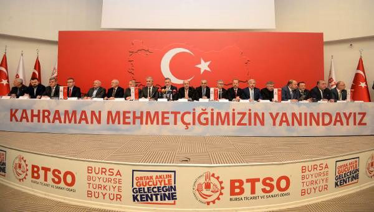 Bursa iş dünyasından \'Bahar Kalkanı\' harekatına destek
