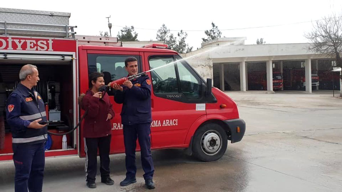 Engellilere yangın eğitimi
