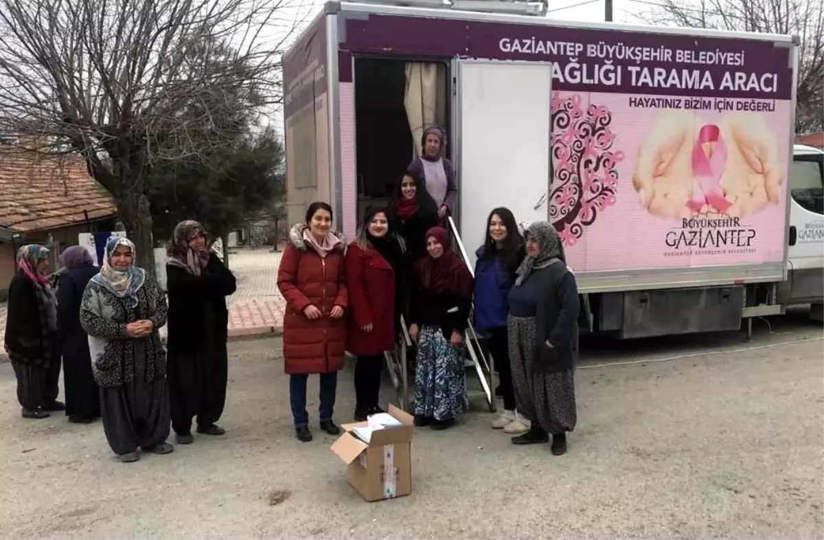 Mobil kanser tarama aracıyla örnek hizmet