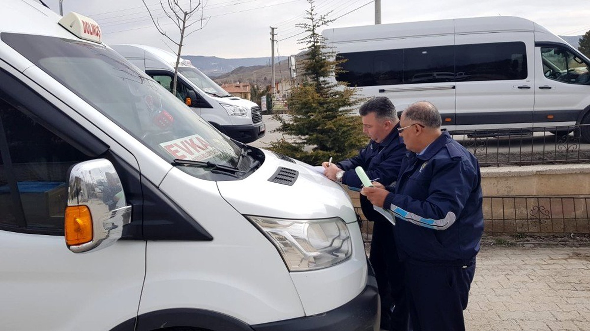 Ürgüp\'te şehir içi dolmuşlar Zabıta tarafından denetlendi