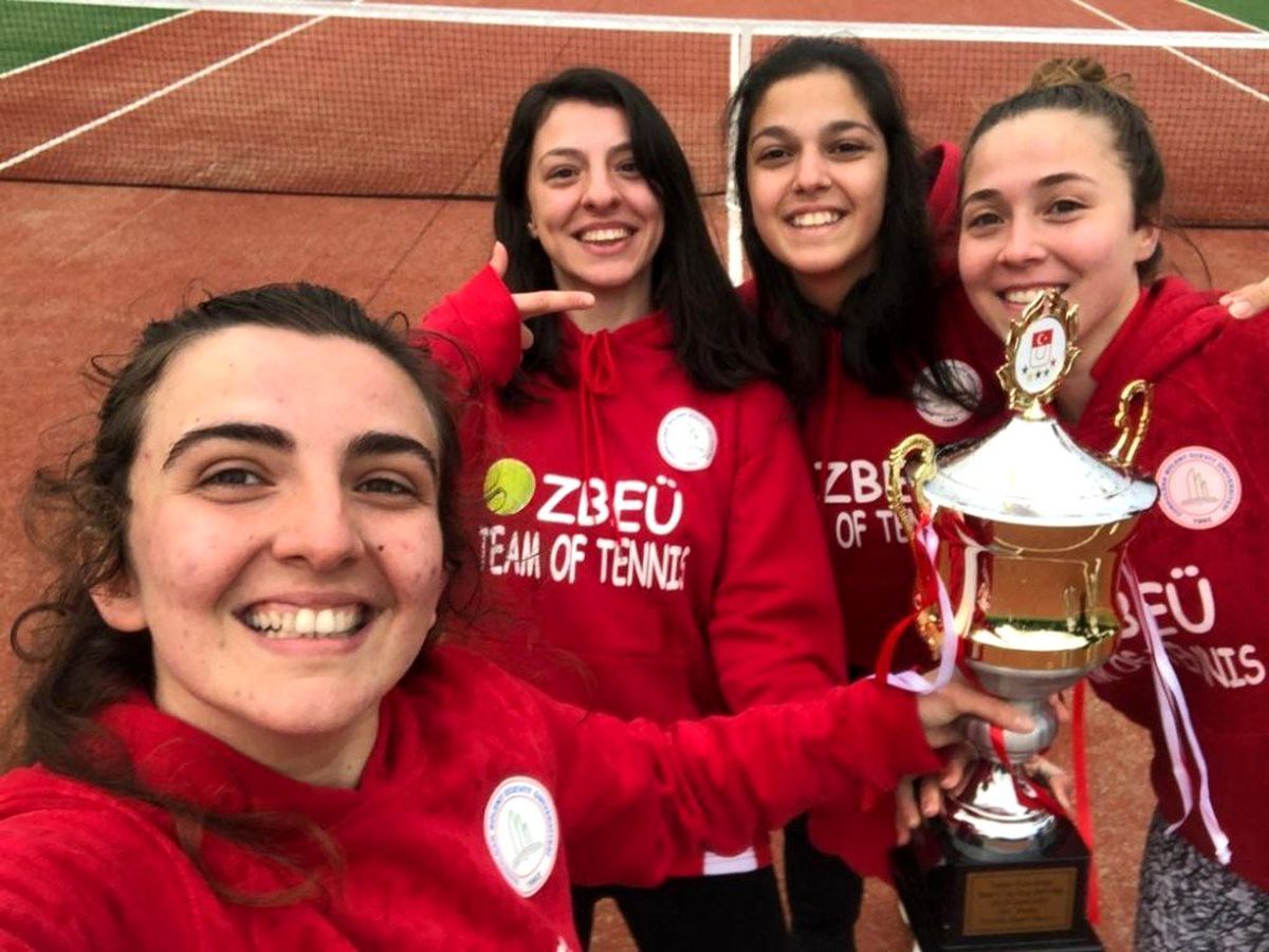 BEÜ, Üniversitelerarası Kadın 2. Lig Tenis Turnuvası\'nda şampiyon oldu