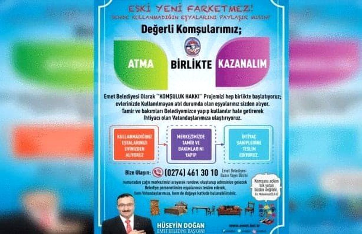 Emet Belediyesi\'nden \'Komşu hakkı\' projesi