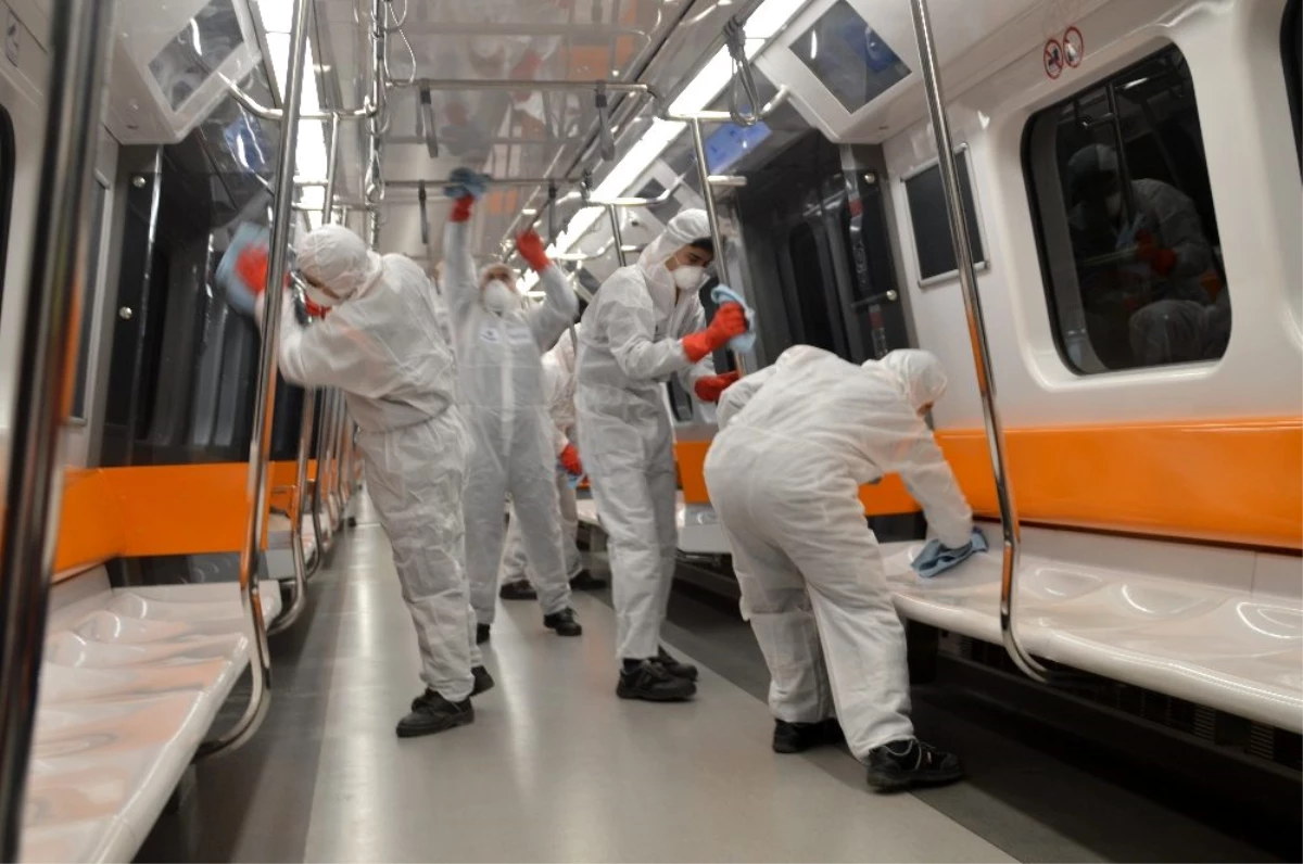 Metro vagonları koronavirüse karşı nano teknoloji ile temizleniyor