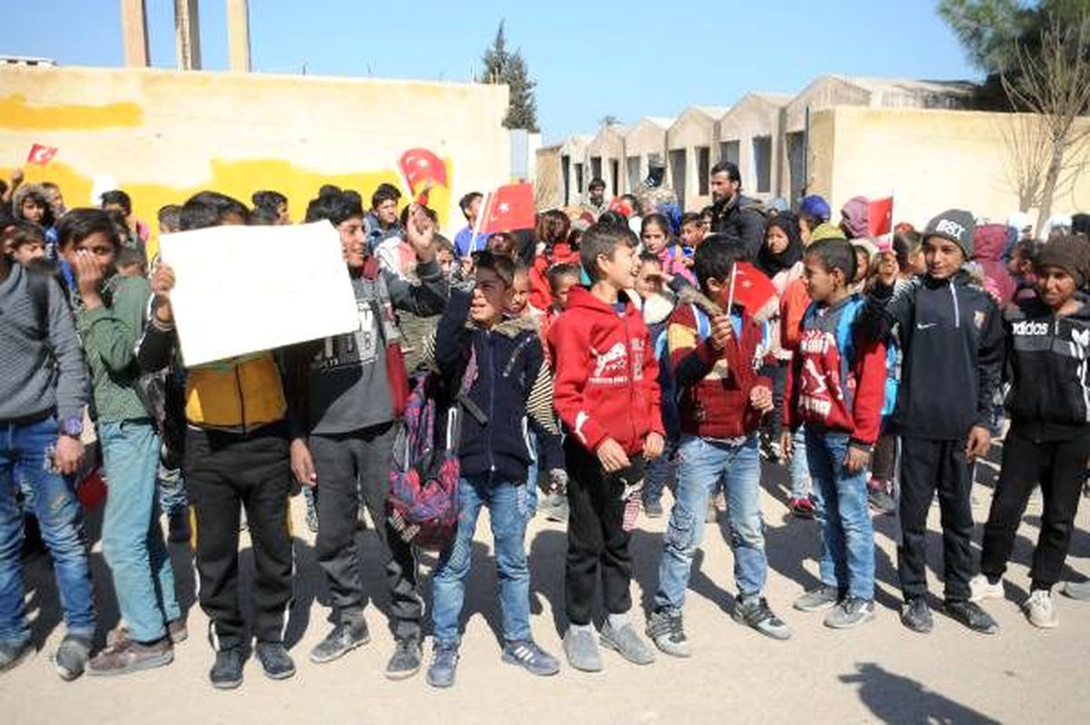 Tel Abyad\'da Bahar Kalkanı Harekatı\'na destek