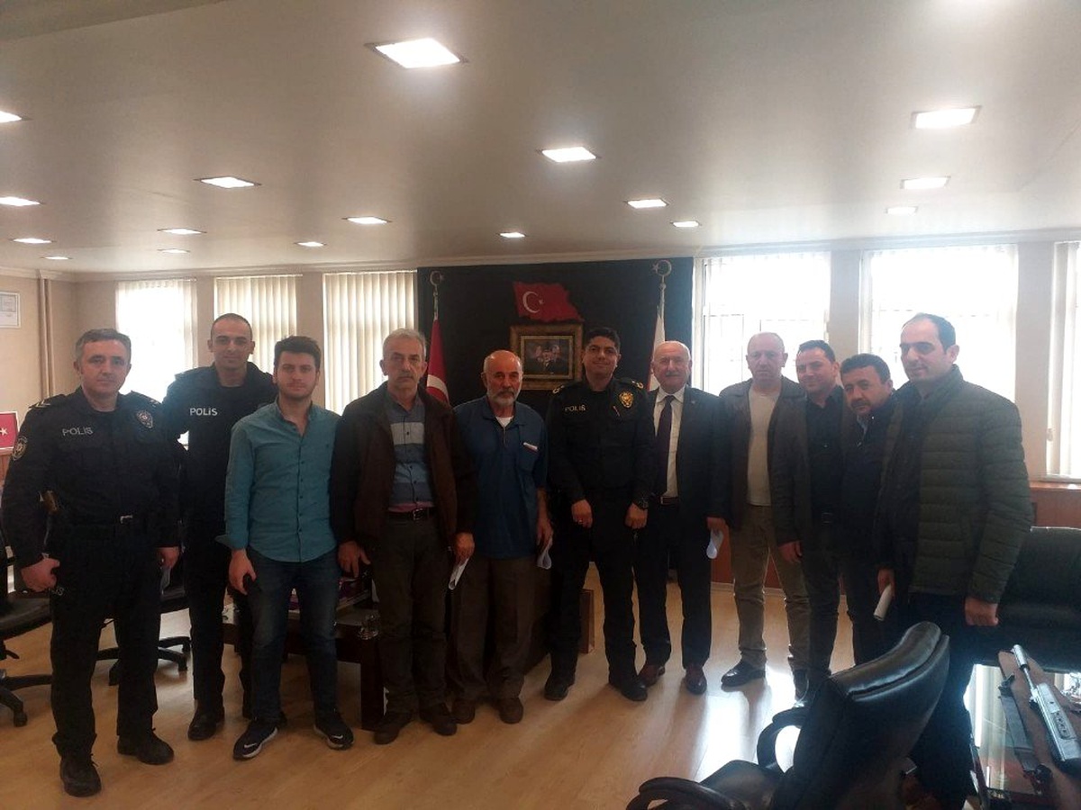 Akçakoca emniyeti ve muhtarları huzur ve güven için toplandı