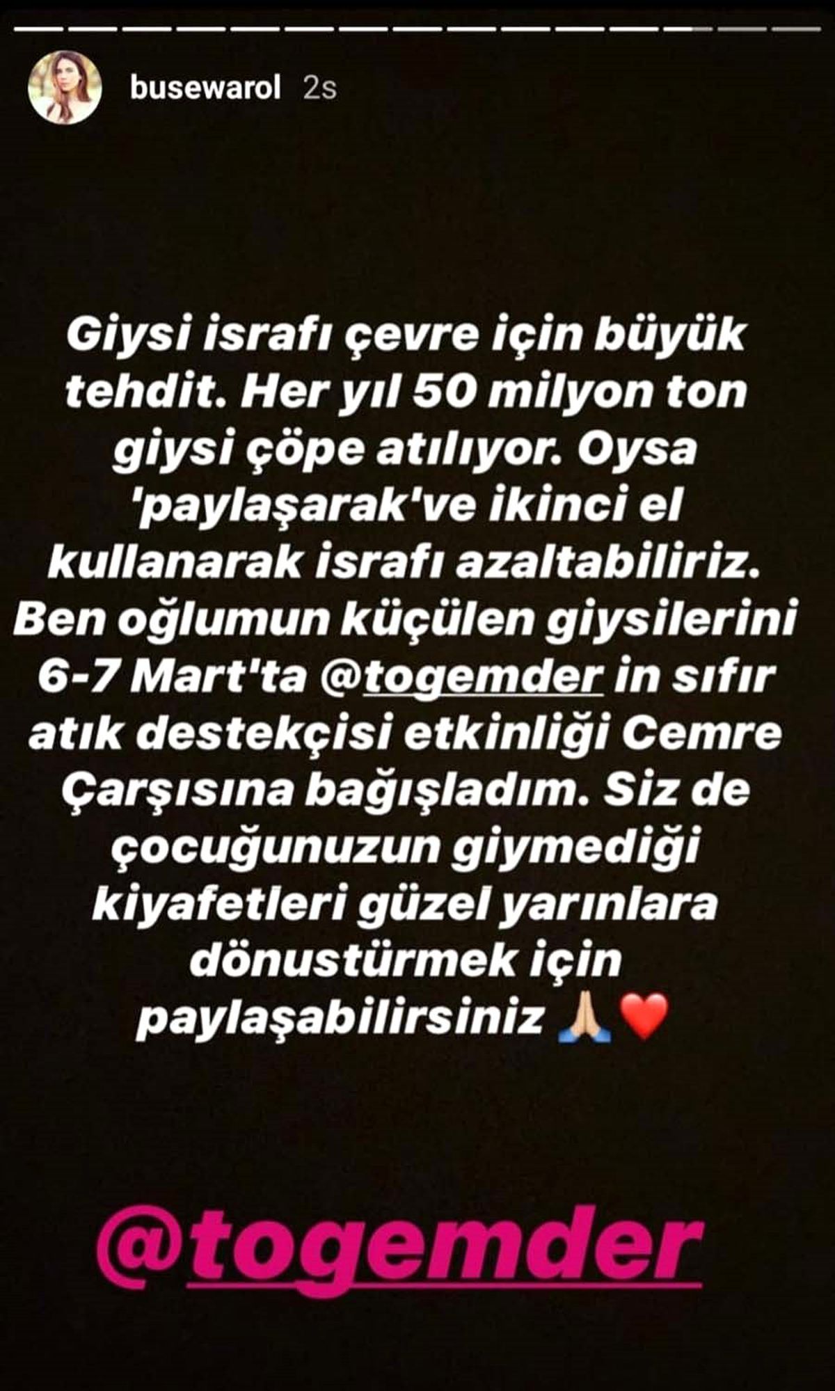 Buse Varol\'dan anlamlı hareket! Oğlunun giysilerini bağışladı