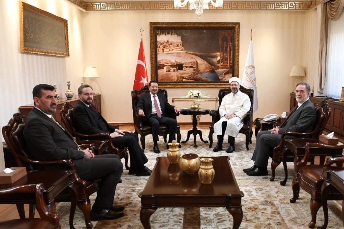 Diyanet İşleri Başkanı Erbaş, Suudi Arabistan Büyükelçisi El Khereiji\'yi kabul etti