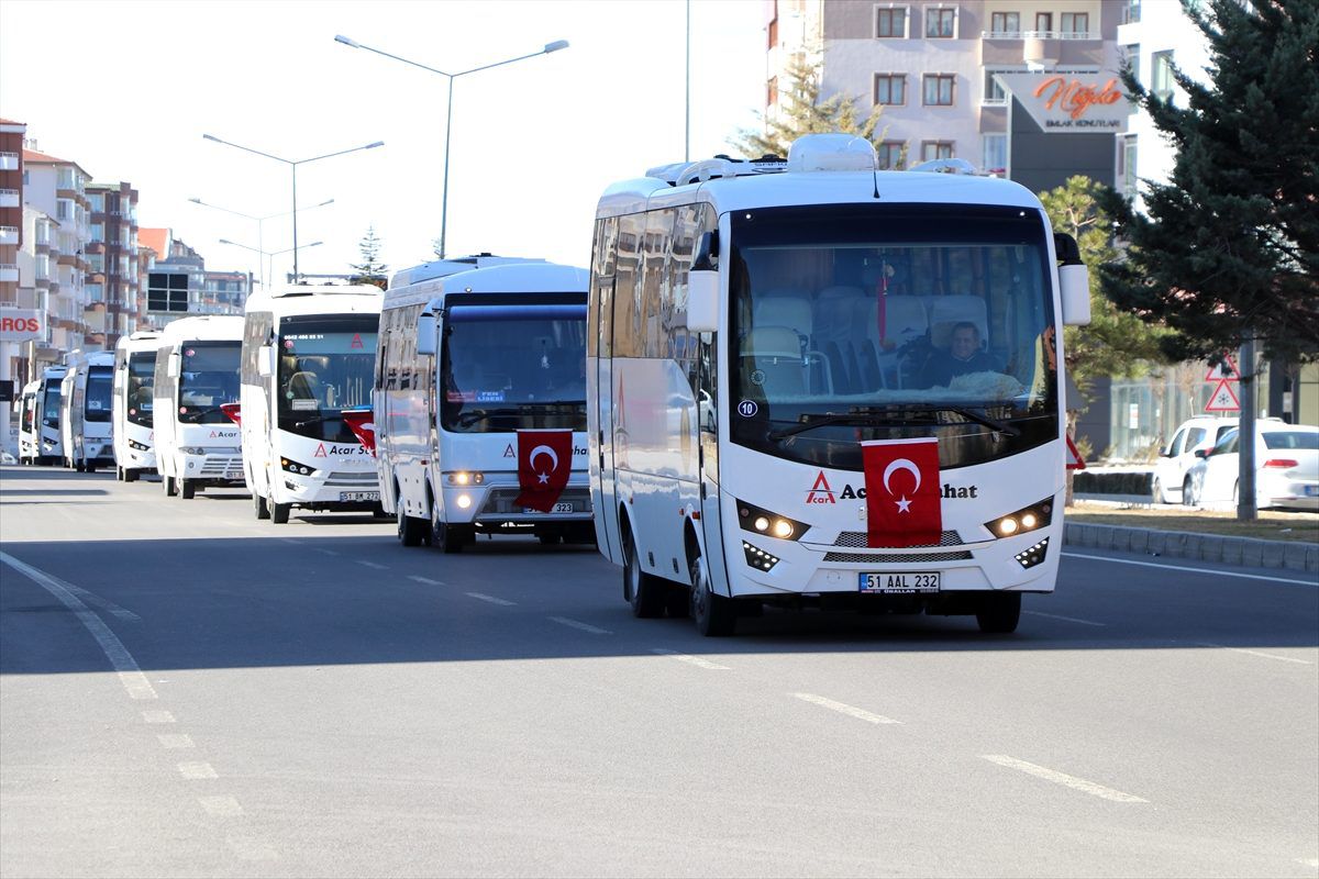Niğde\'de Bahar Kalkanı Harekatı\'na destek konvoyu