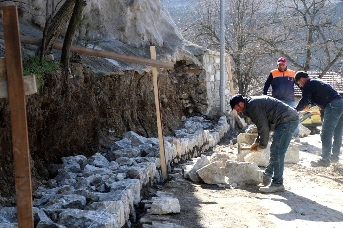 Safranbolu\'da üstyapı çalışmaları