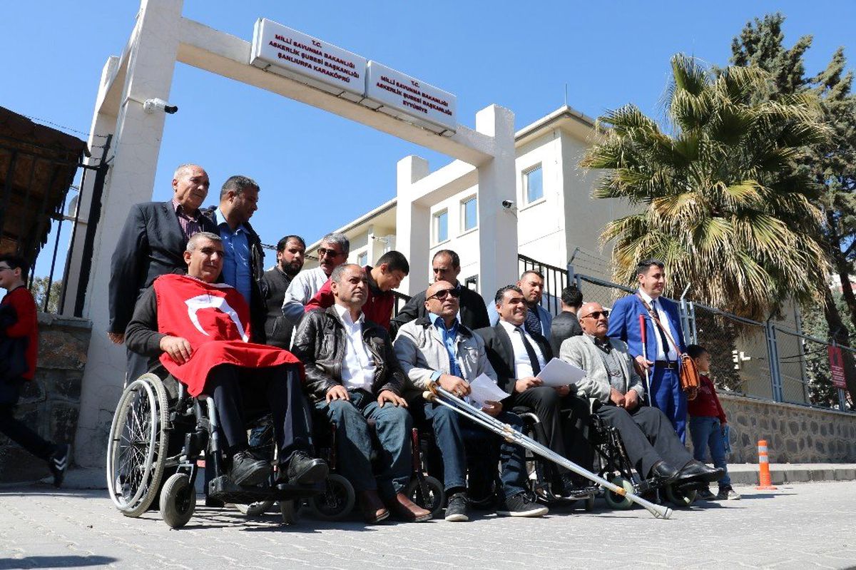 Şanlıurfa\'daki engelli derneklerinden Bahar Kalkanı Harekatı\'na destek
