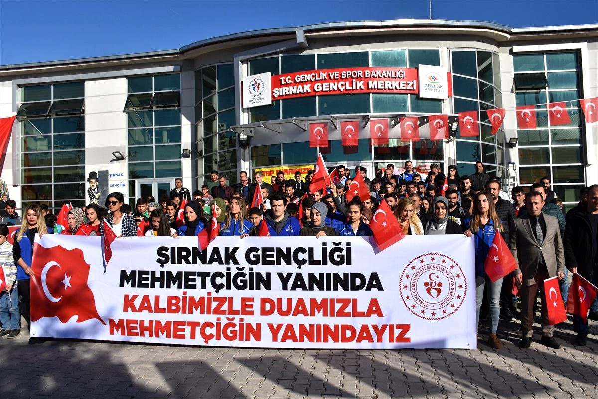 Şırnaklı gençlerden Bahar Kalkanı Harekatı\'na destek
