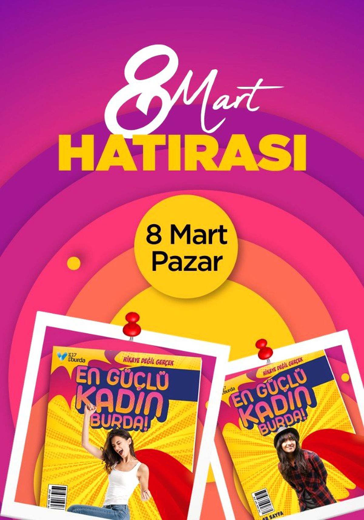 17 Burda AVM\'den 8 Mart hatırası