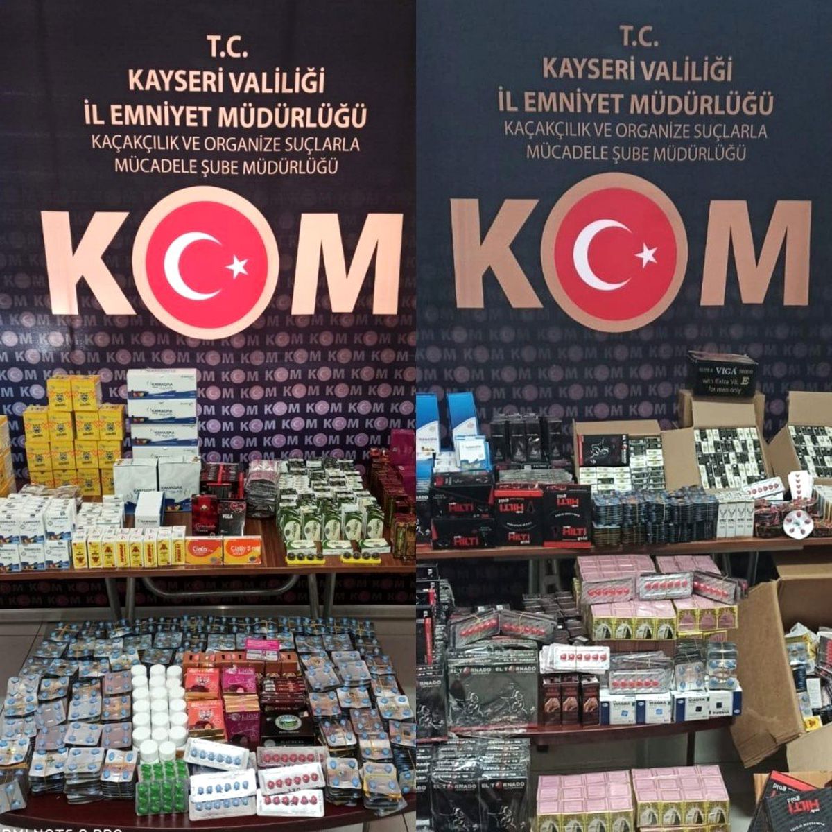 Baharatçı dükkanında 20 bin adet cinsel içerikli hap ele geçirildi
