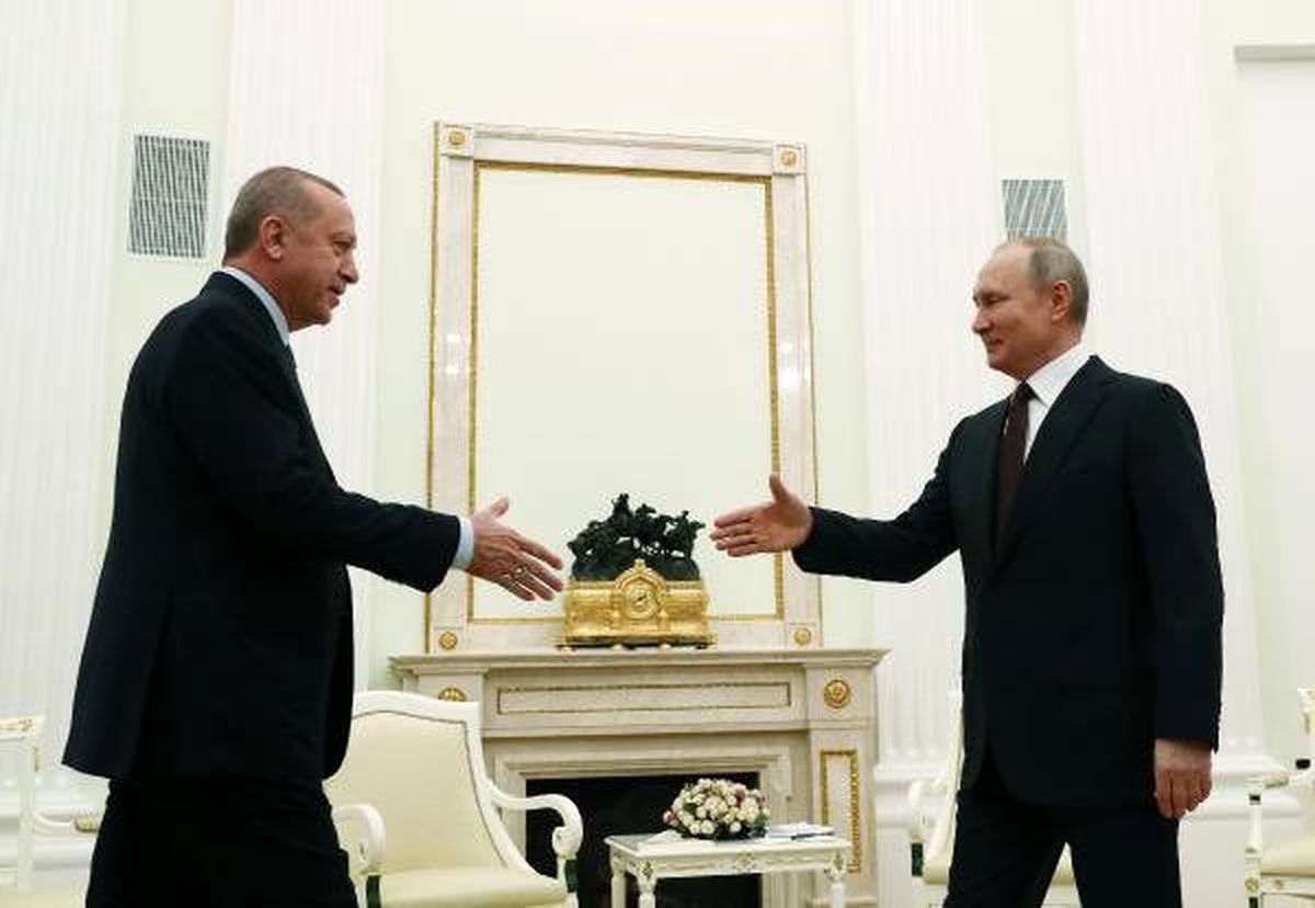 Cumhurbaşkanı Erdoğan, Putin ile bir araya geldi