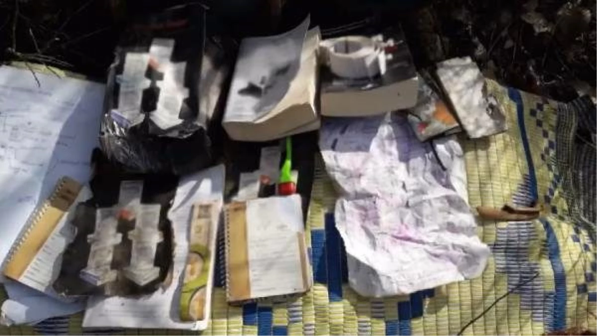 Elazığ\'da mağarada PKK\'lı teröristlere ait malzemeler bulundu