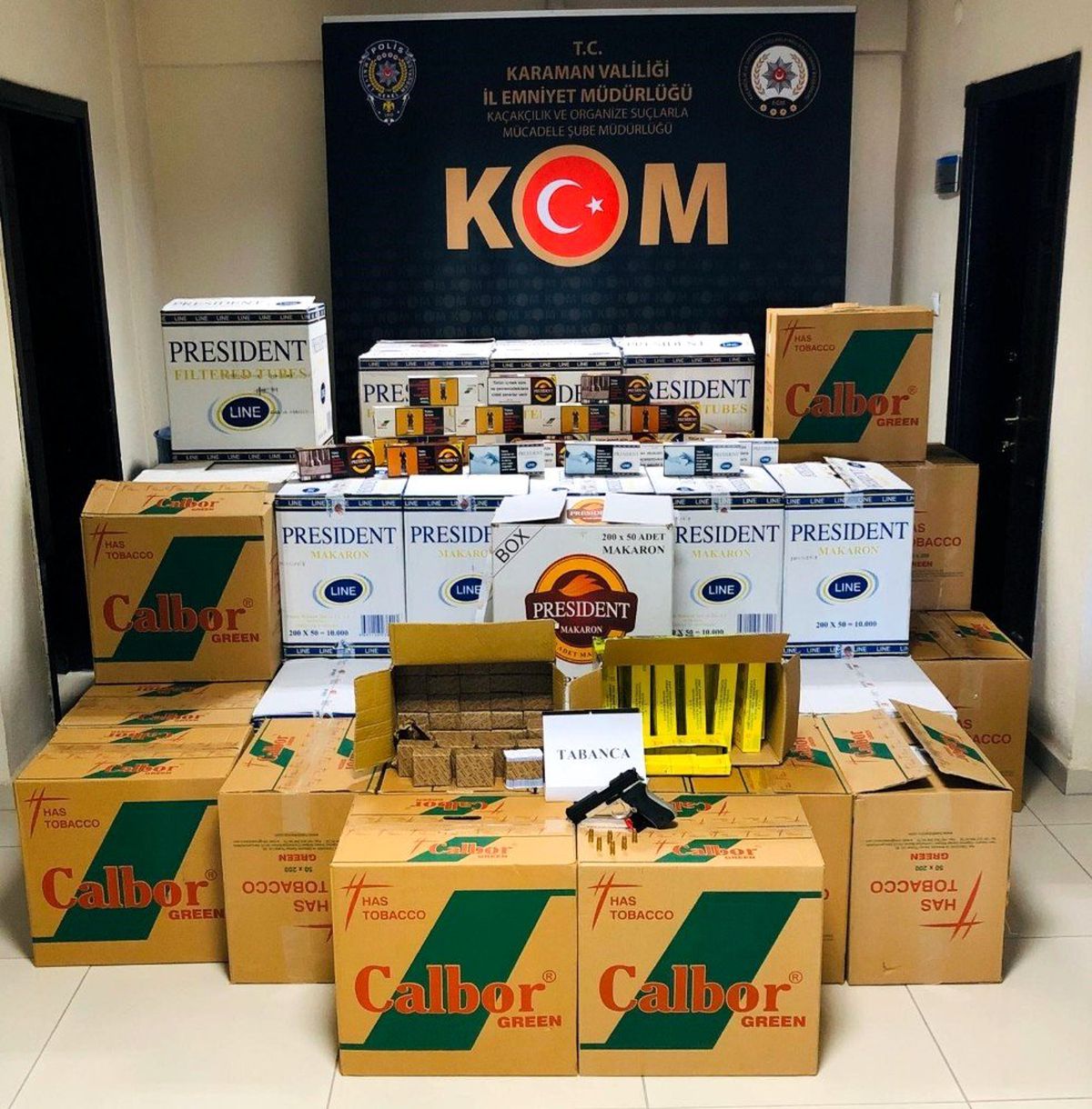 Karaman\'da sigara kaçakçılığı operasyonu