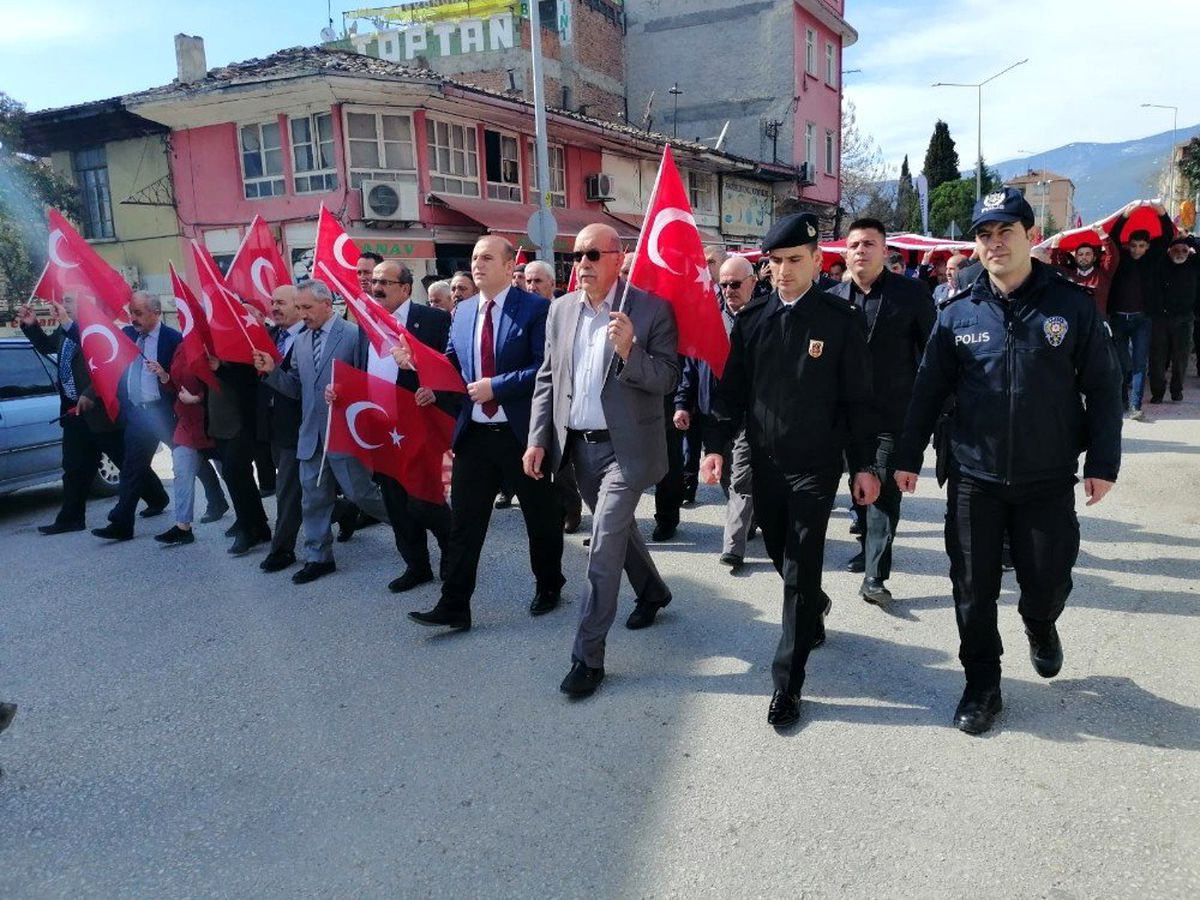 Kargı şehitler için yürüdü