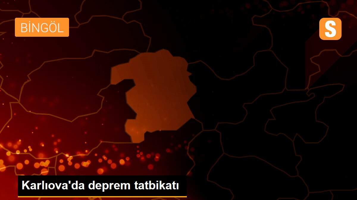 Karlıova\'da deprem tatbikatı