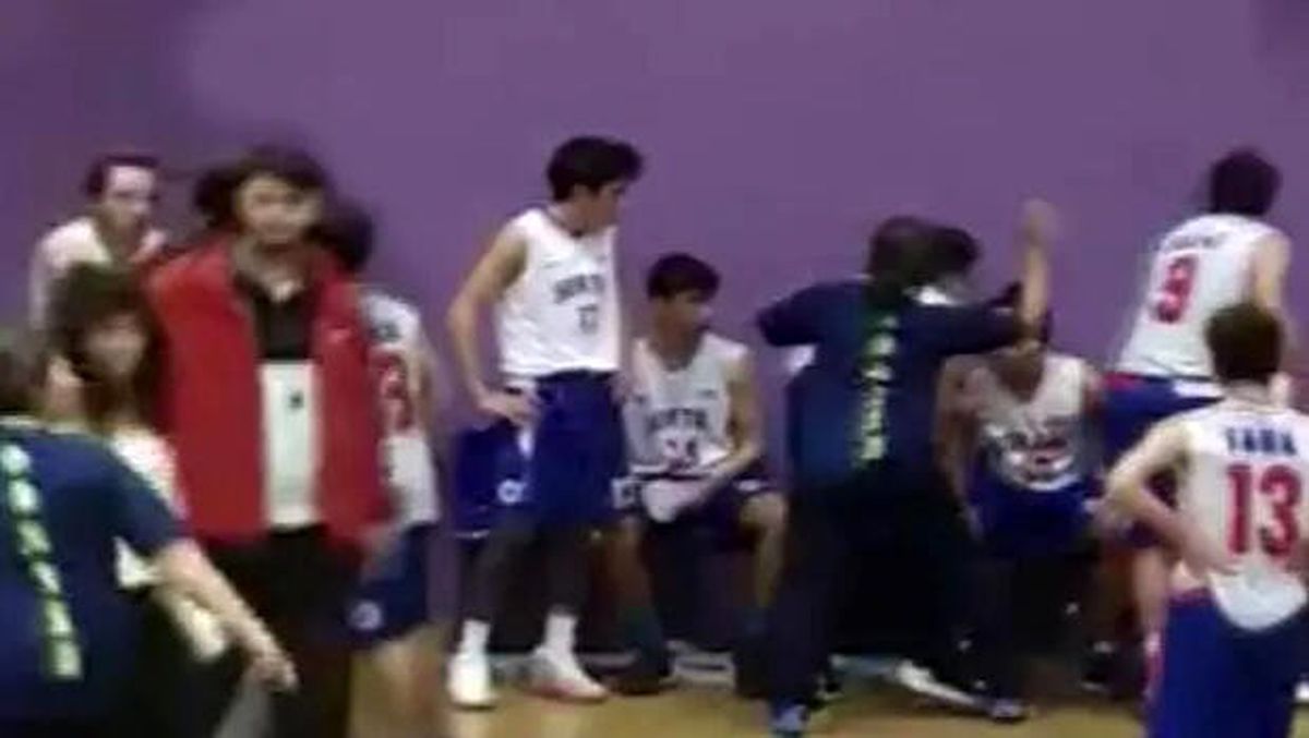 Sortie ile Çatalca Muratbey basketbol maçında skandal görüntüler