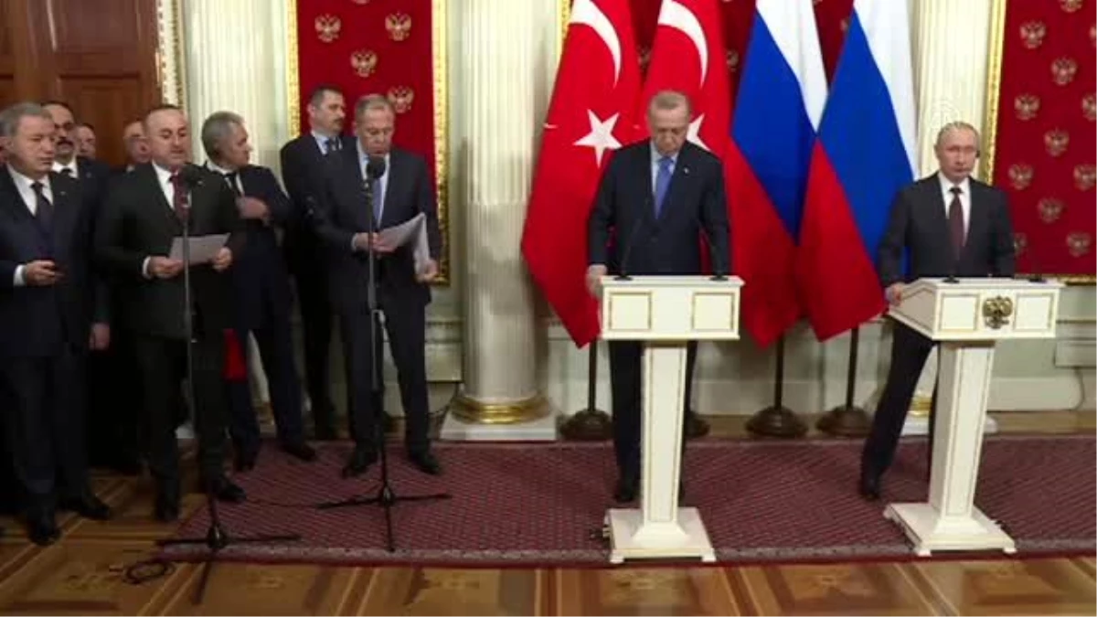 Türk ve Rus Dışişleri Bakanları "İdlib" protokolünü okudu (1)