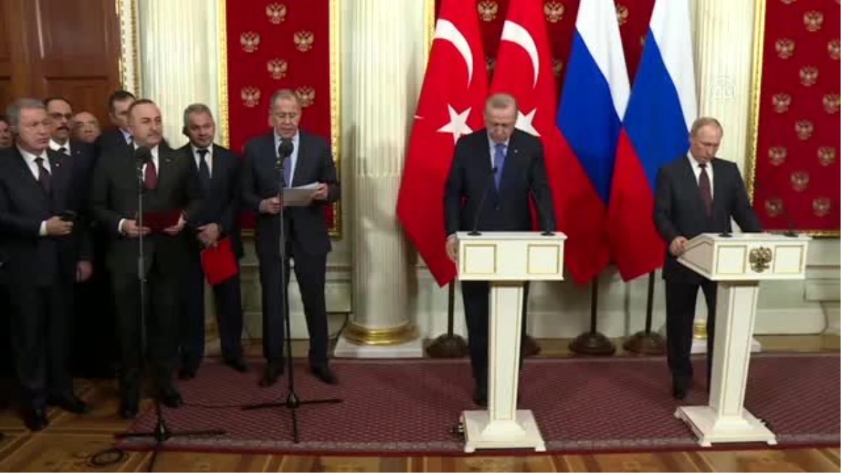Türk ve Rus Dışişleri Bakanları "İdlib" protokolünü okudu (2)