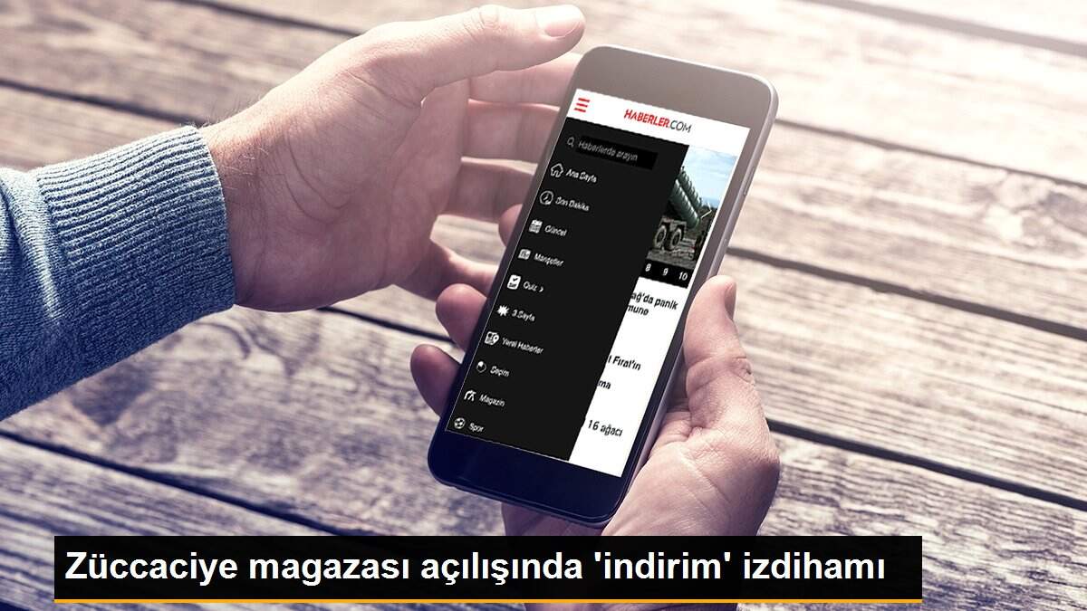 Züccaciye magazası açılışında \'indirim\' izdihamı