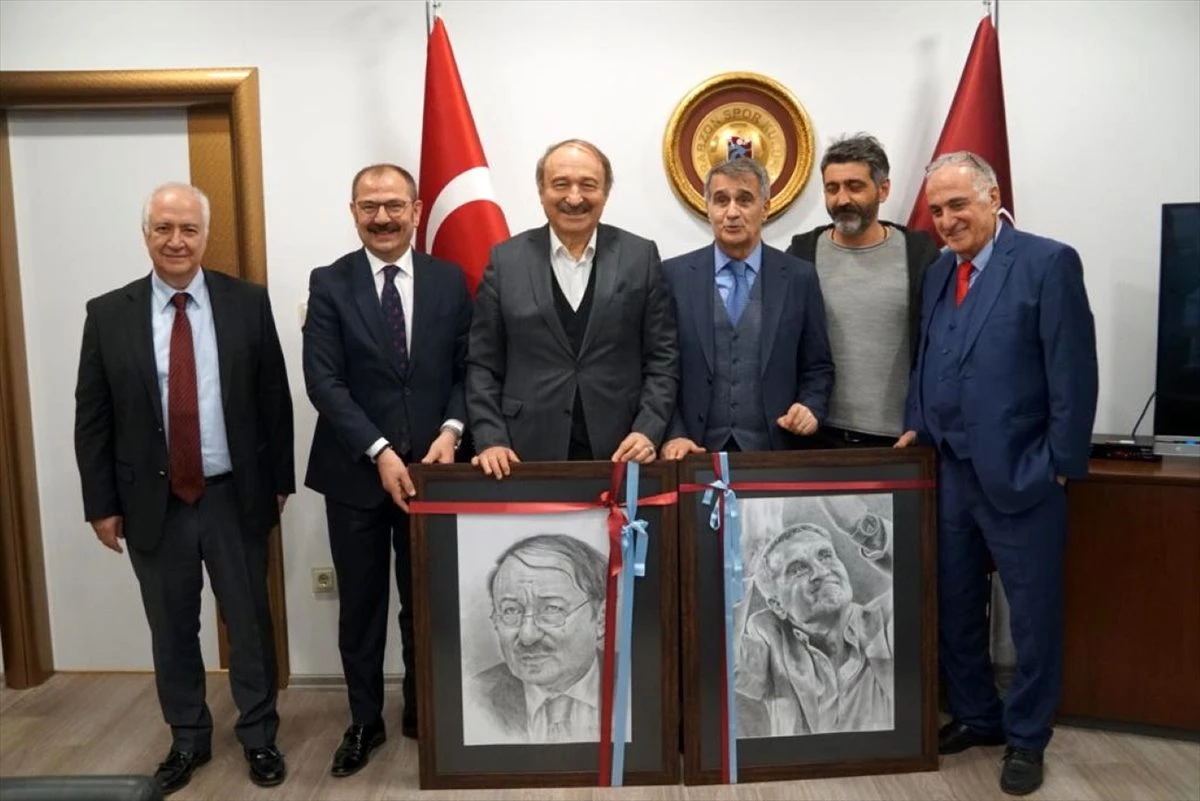 A Milli Takım Teknik Direktörü Şenol Güneş\'ten Trabzonspor\'a ziyaret