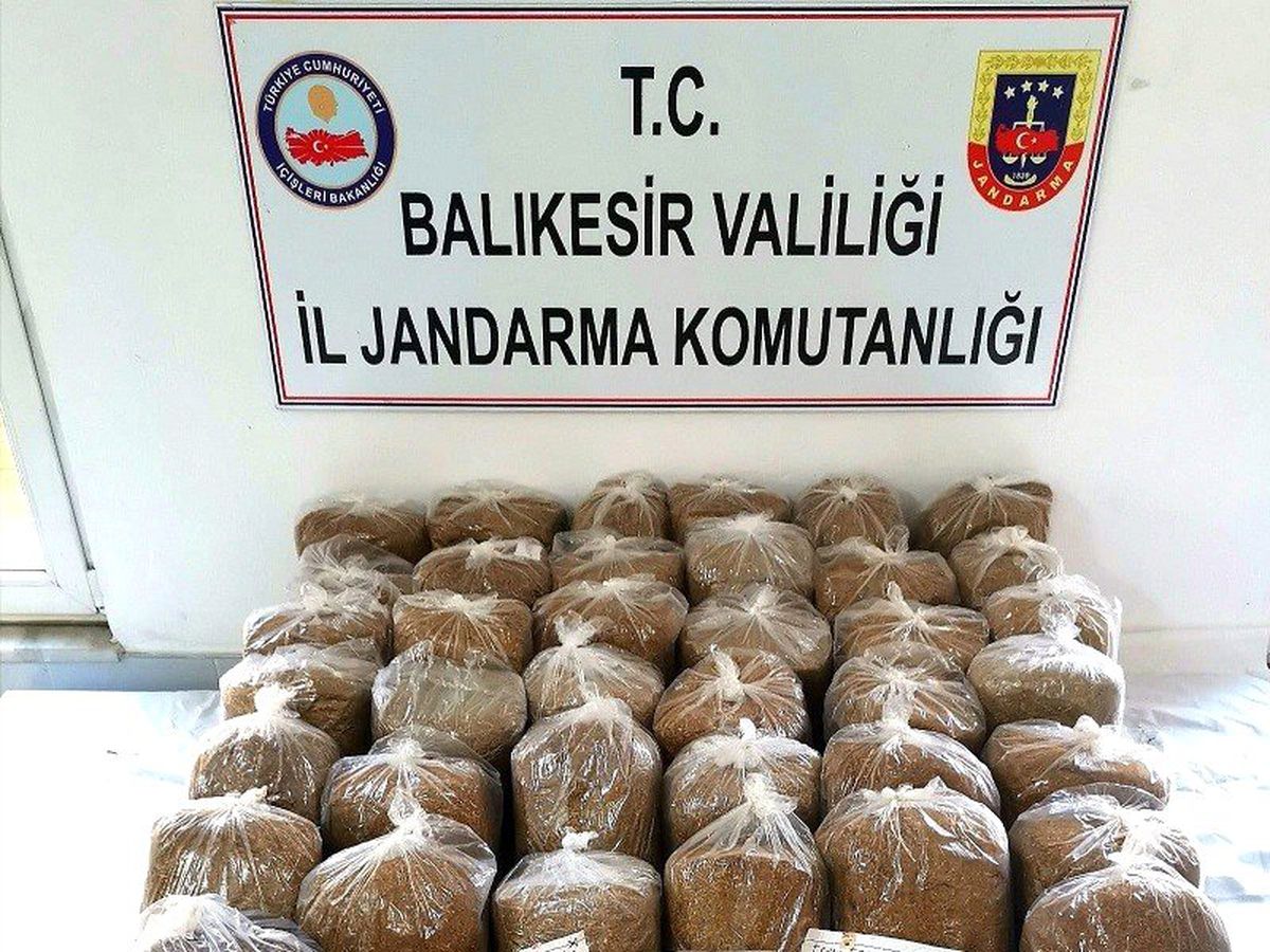 Bigadiç\'te kaçak tütün operasyonu