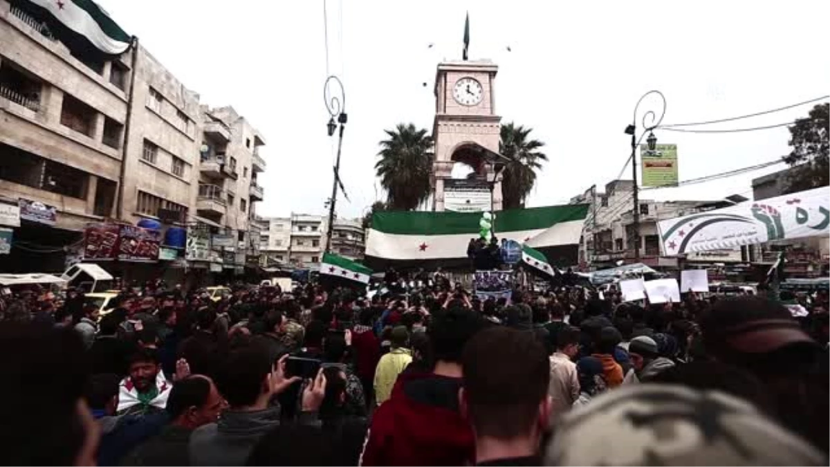 İdlib\'de Türkiye\'ye destek gösterisi