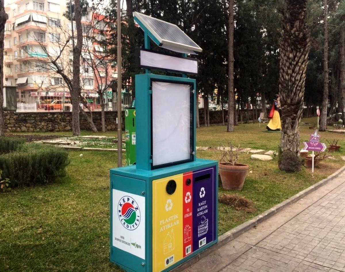 Kepez\'den güneş enerjili \'Mobil Atık Getirme Merkezi\'