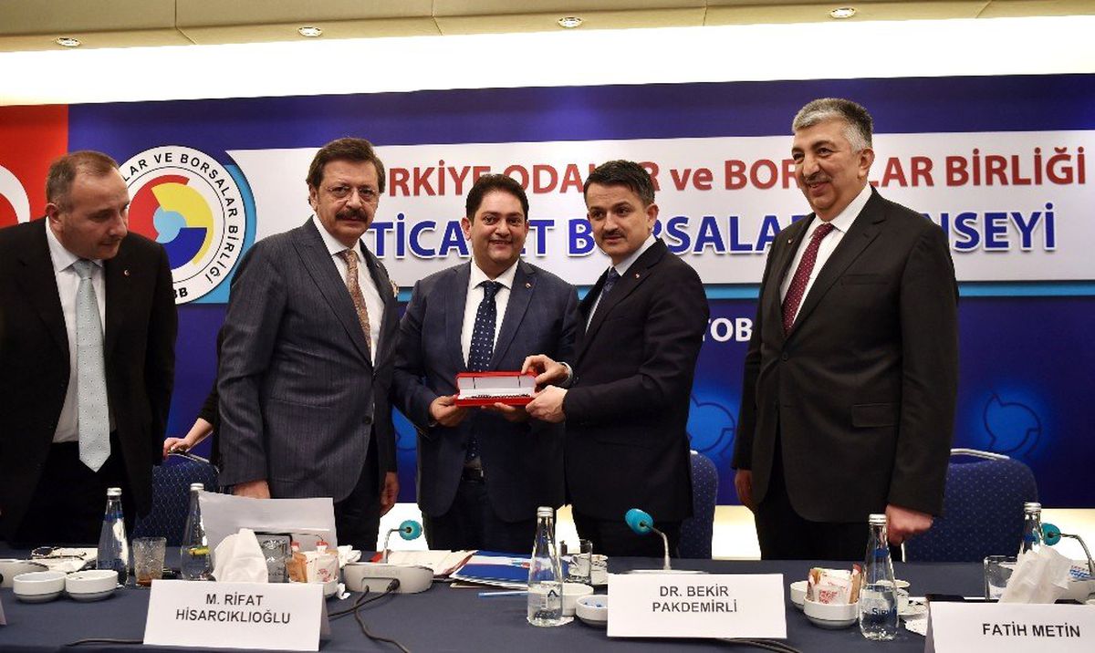 TOBB Borsalar Konseyi toplantısı Tarım Bakanı Dr. Pakdemirli\'nin katılımı ile yapıldı.