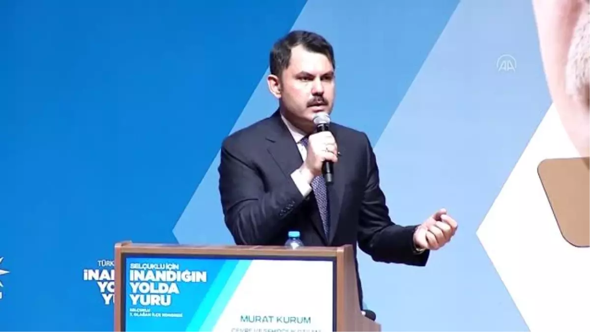 Bakan Kurum: "Konya AK Parti\'dir, AK Parti, Konya\'dır"