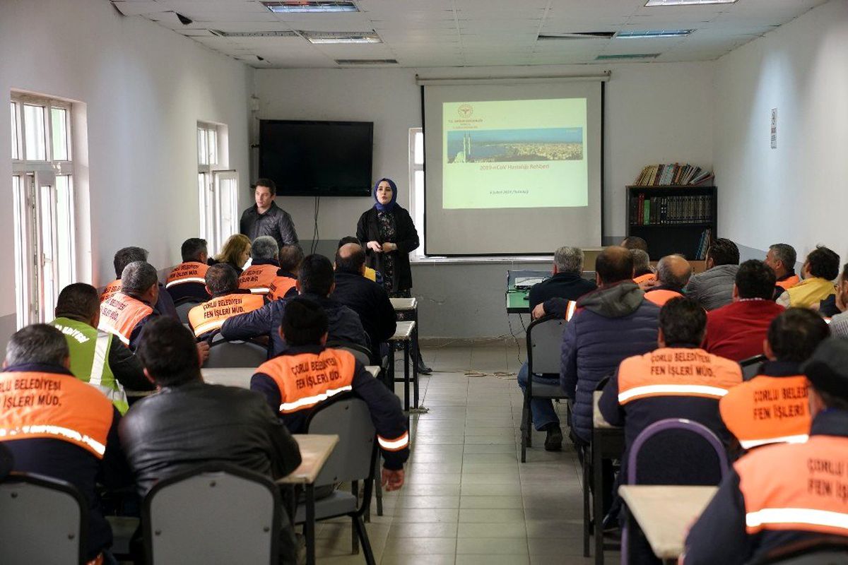 Belediye personeline Korona virüs eğitimi