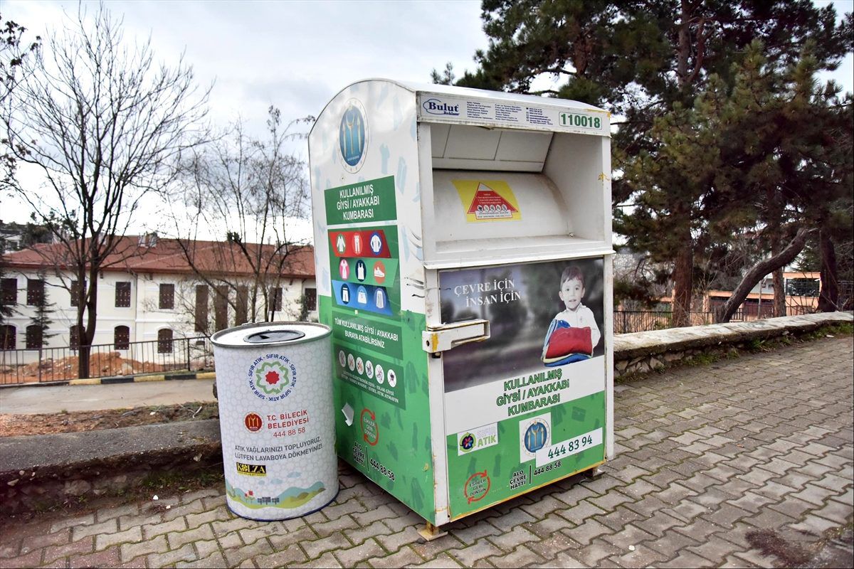 Bilecik\'te atık yağların toplanması için mahallelere depolar konuldu