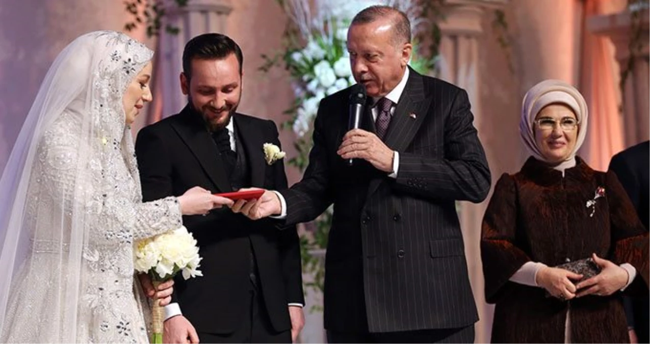 Cumhurbaşkanı Erdoğan yeğeninin nikah şahitliğini yaptı