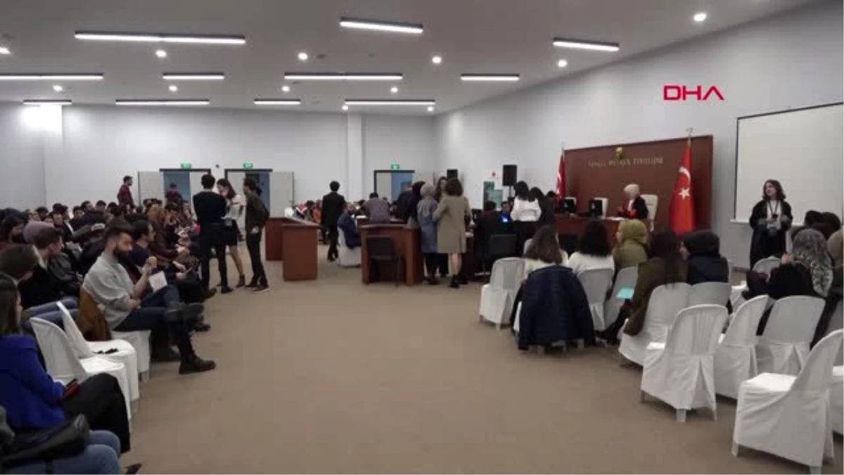 Erzurum hukuk fakültesi öğrencilerinden kurgusal duruşma