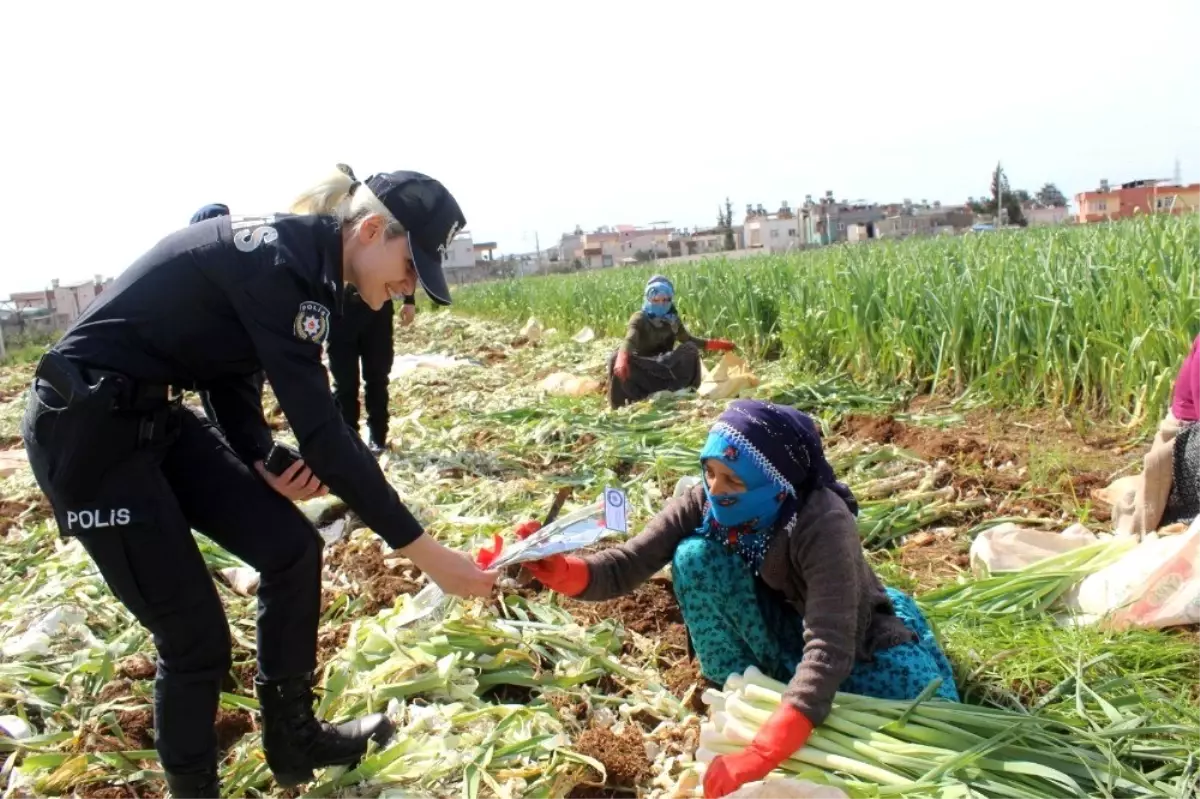 Polis, tarlada çalışan kadınları unutmadı - Son Dakika