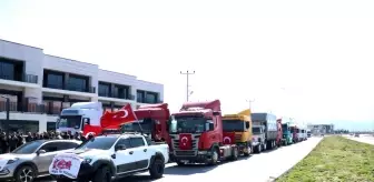 Sakarya'da Mehmetçiğe destek konvoyu düzenlendi