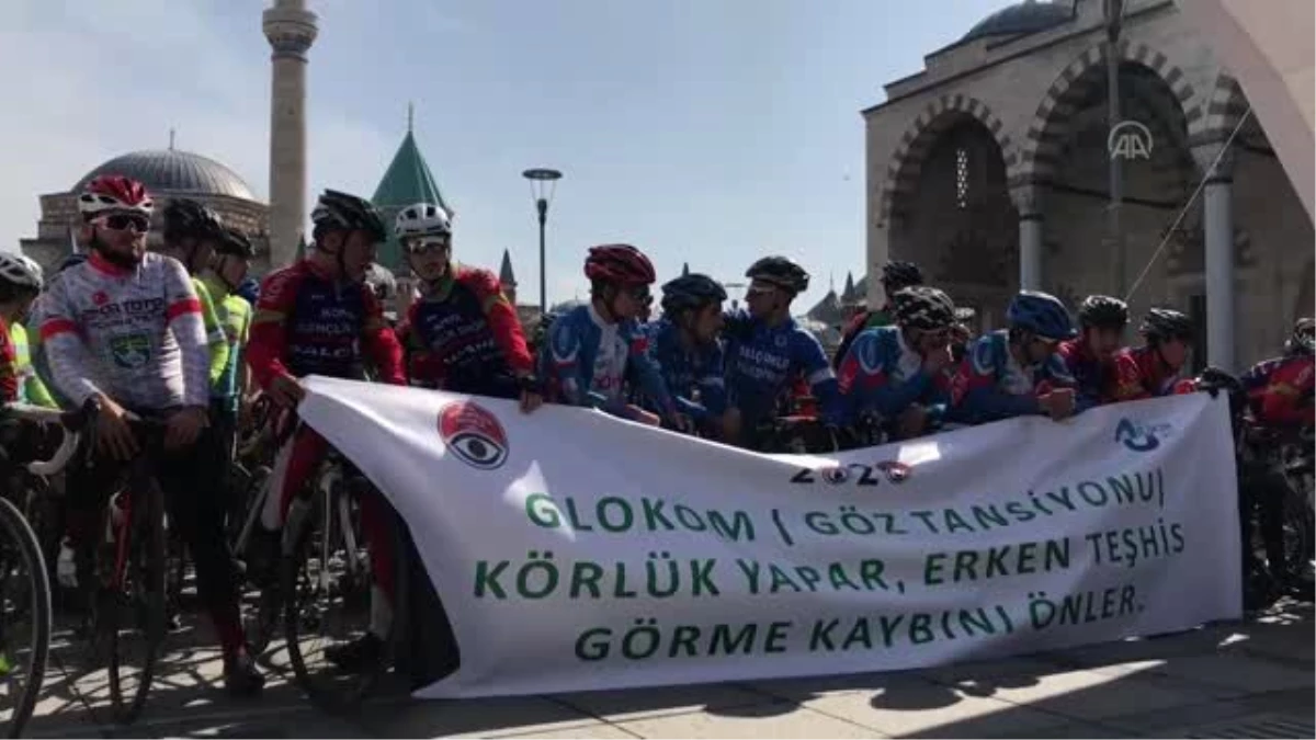 Göz tansiyonuna dikkati çekmek için pedal çevirdiler