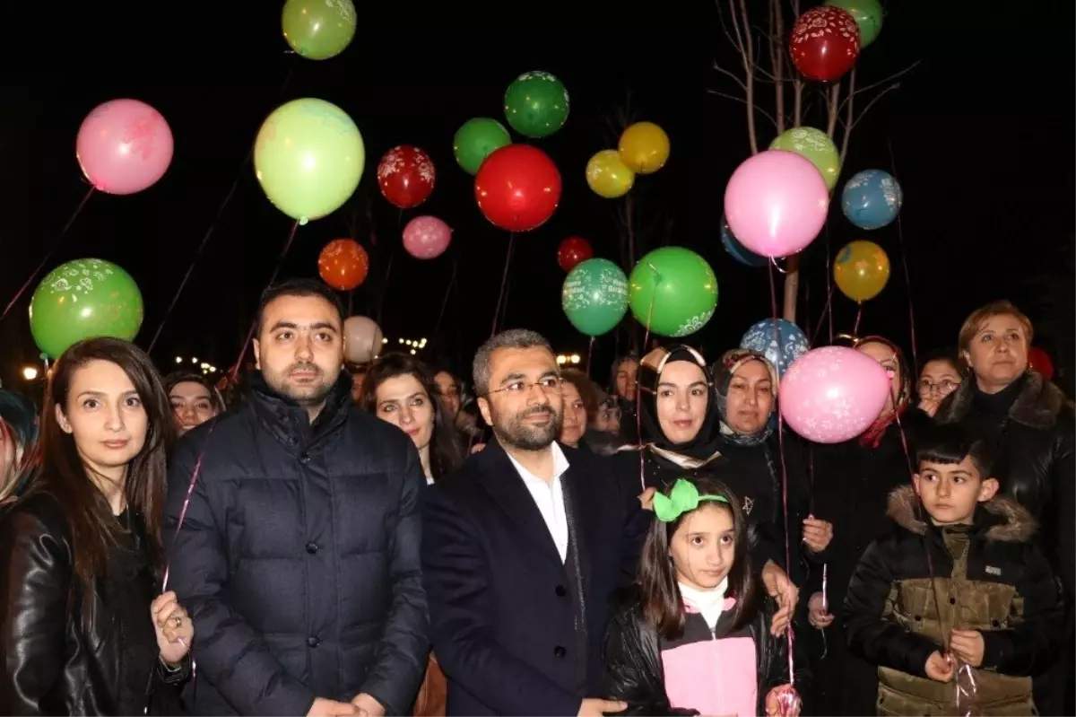 Öldürülen 474 kadının anısına ışıklı balon uçuruldu